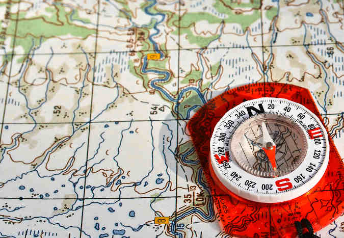 Map and compass